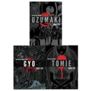 Junji Ito Collection 3 Books Set Pack Tomie Uzumaki Gyo, No Use Escaping