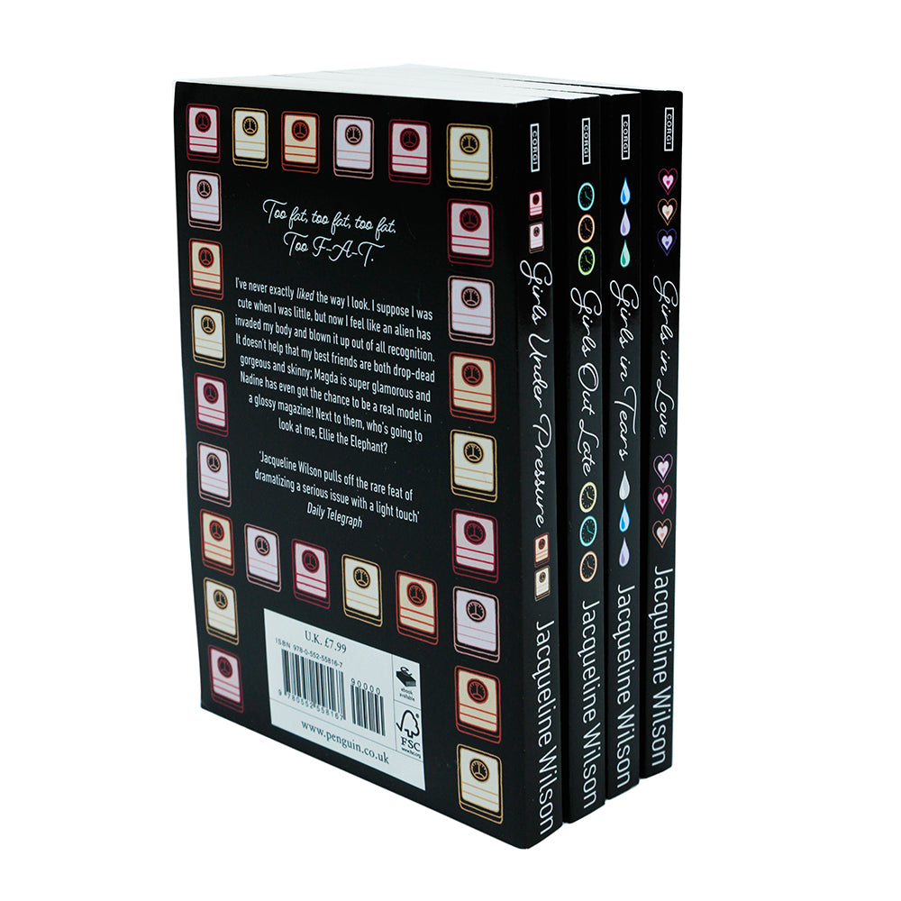 Jacqueline Wilson 4-Book Girls Series Collection | Girls in Love, Girls Out Late & More | Bestselling Fiction for Ages 10+, Popular Children's Author