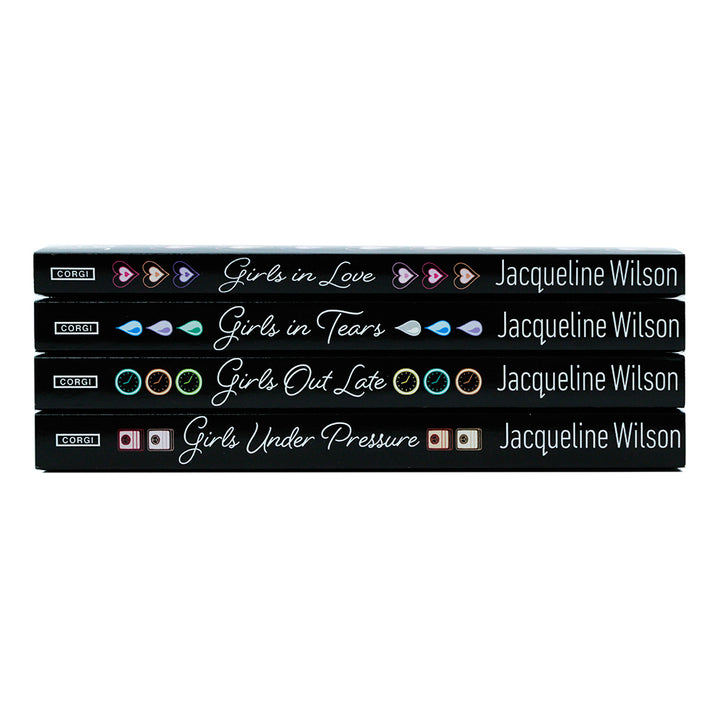 Jacqueline Wilson 4-Book Girls Series Collection | Girls in Love, Girls Out Late & More | Bestselling Fiction for Ages 10+, Popular Children's Author