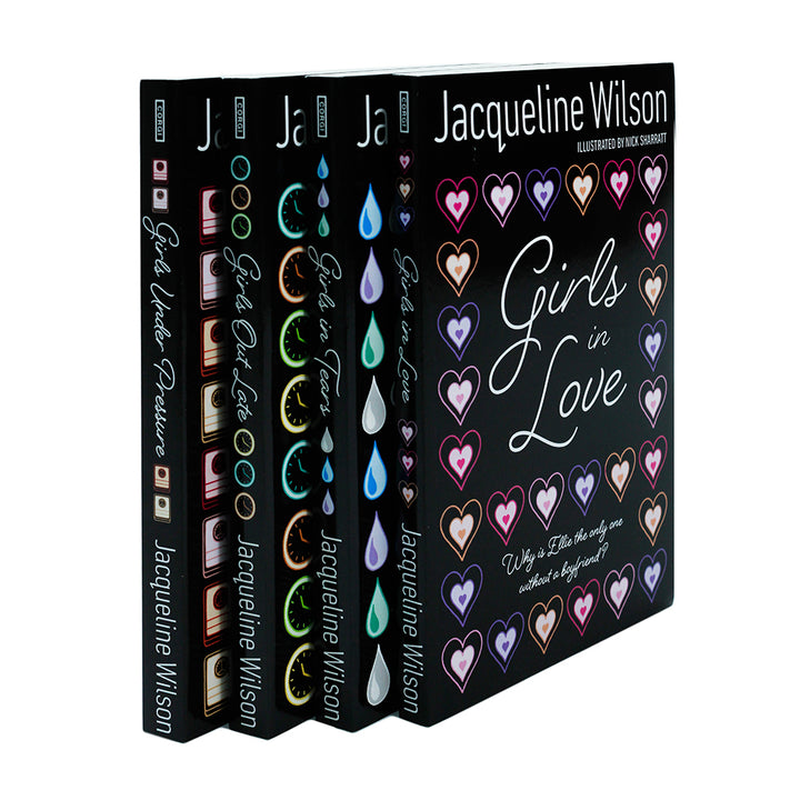 Jacqueline Wilson 4-Book Girls Series Collection | Girls in Love, Girls Out Late & More | Bestselling Fiction for Ages 10+, Popular Children's Author
