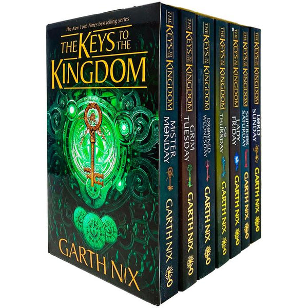 The Keys to the Kingdom Paperback Books 1-7 Box Set by Garth Nix | Fantasy Series, Magic Realms, Epic Quests, Adventure Tales for Kids & Young Adults