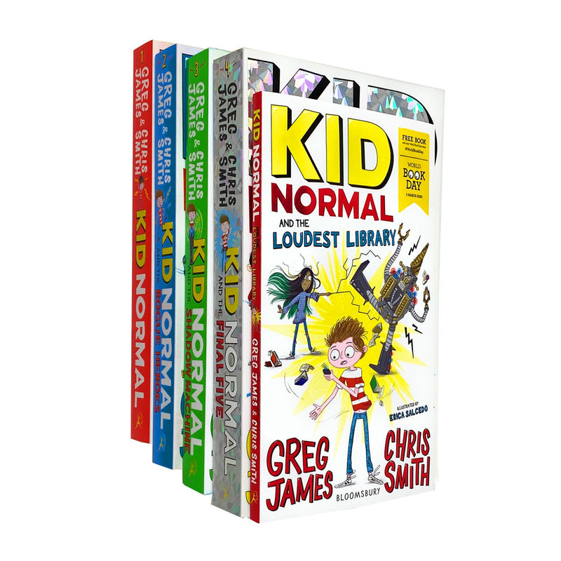 Kid Normal Series 5 Books Collection Set By Greg James and Chris Smith