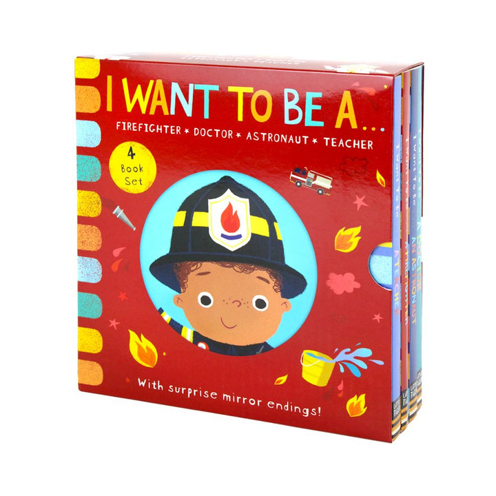I Want To Be A.. Early Career Books for Curious Minds – 4 Book Children's Set by Richard Merritt | Educational, Interactive Stories with Mirror Ending