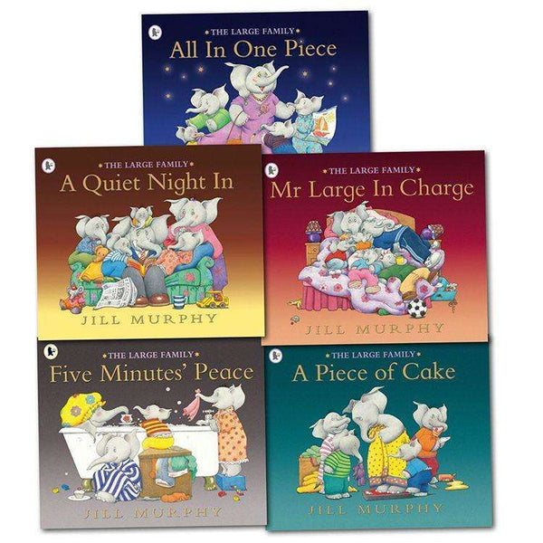 The Large Family 5-Book Set by Jill Murphy| Illustrated Children's Stories for Preschool & Early Readers – Fun,Educational, Family & Bedtime Favorites