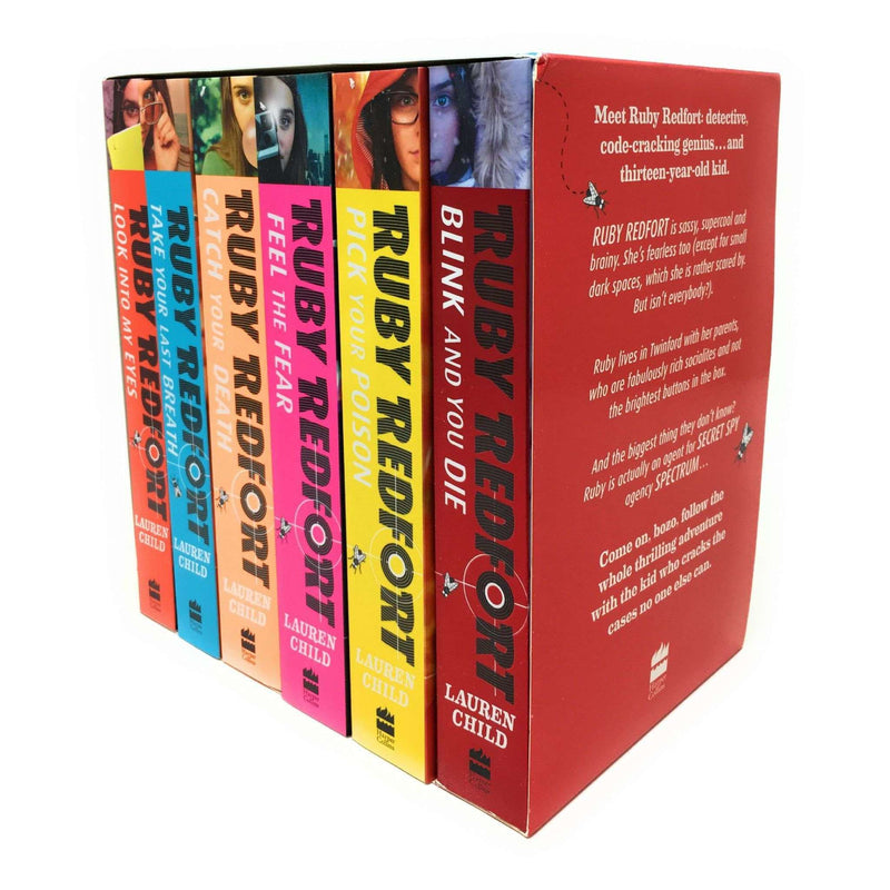 Lauren Child Ruby Redfort 6-Book Collection | Mystery & Adventure Series for Kids – Look Into My Eye, Feel the Fear & More | Fun Detective Stories