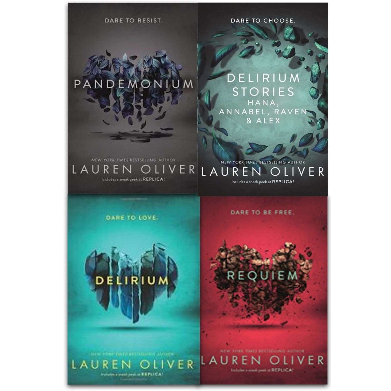 Delirium Series The Complete 4 Books Collection Box Set By Lauren Oliv