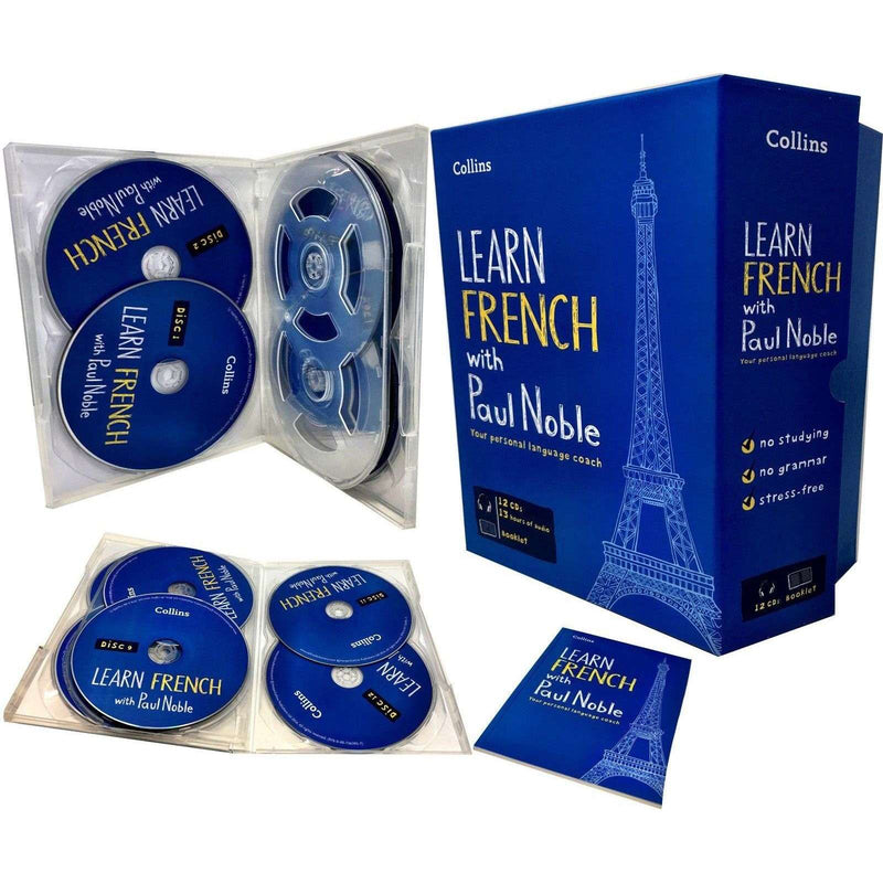 Learn French with Paul Noble Collins 12 CDs, Booklet,  Collection Box Set