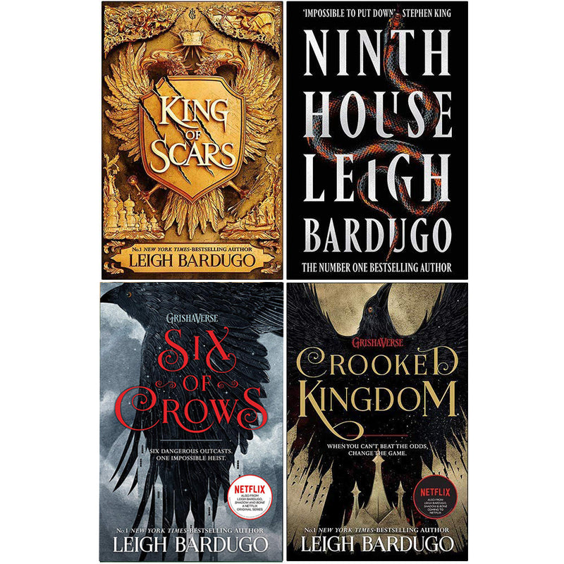 Leigh Bardugo 4 Books Set Collection Inc King of Scars, Ninth House