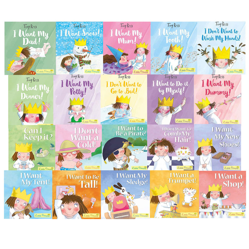 Little Princess Big Bookshelf Collection 20 Children's Books Set By Tony Ross