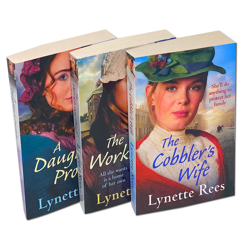 Lynette Rees Collection 3 Books Set (The Work House Waif, The cobblers wife, A Daughter's Promise)