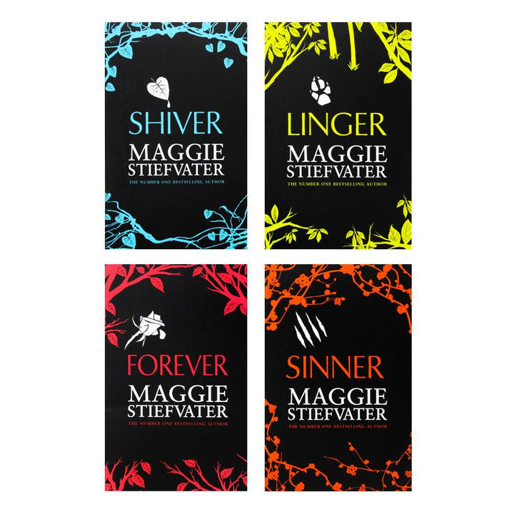 Maggie Stiefvater 4 Book Collection Set  Shiver, Linger, Forever & Sinner  YA Fantasy Romance Series, Wolves, Magic & Adventure Bestselling Fiction