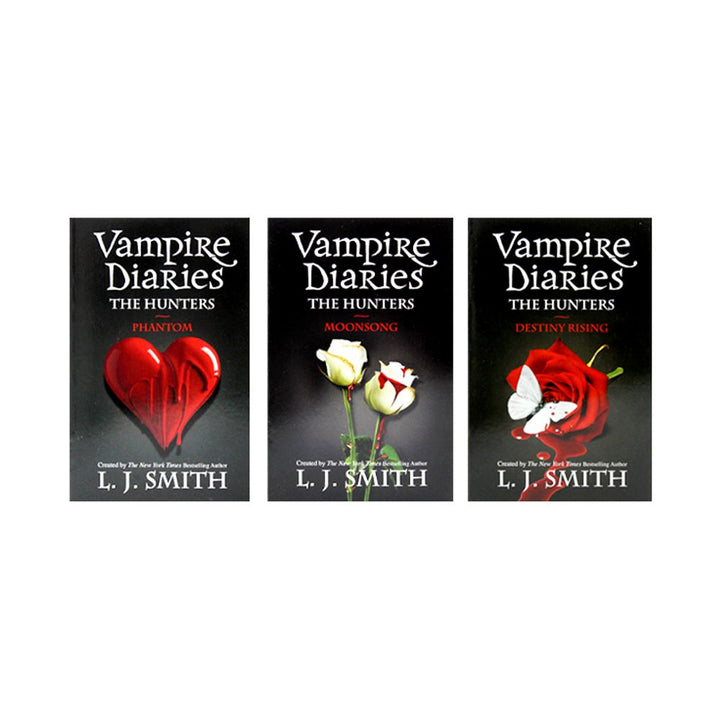Vampire Diaries The Hunters Collection 3 Books Set by L.J. Smith (8 to 10) – YA Fantasy with Vampires, Magic, Adventure, Drama, Supernatural & Fiction
