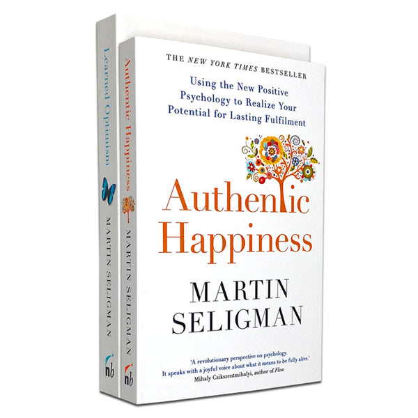 Martin Seligman 2 Books Set Collection, Authentic Happiness, Learned Optimism