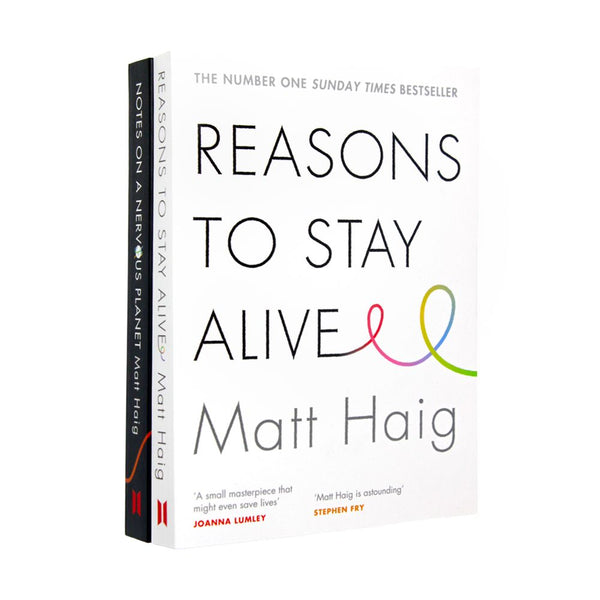 Reasons to Stay Alive, Notes on a Nervous Planet 2 Books Collection Set By Matt Haig