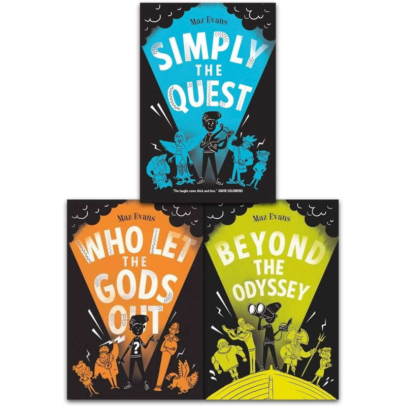Maz Evans Who Let the Gods Out Series 3 Books Collection Set Simply the Quest