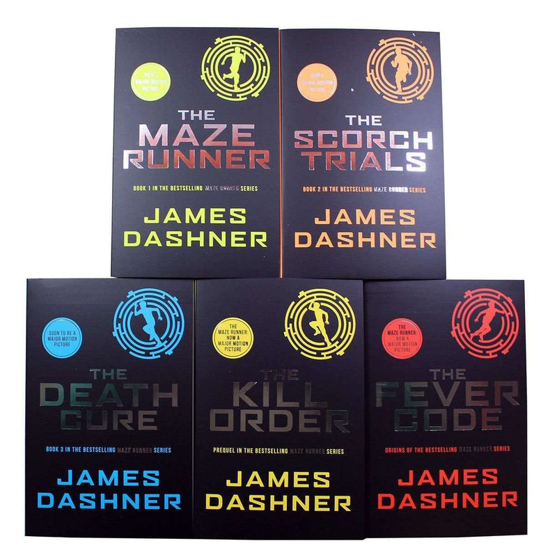 Maze Runner Series James Dashner 5 Books Set The Death Cure , Scorch Trials