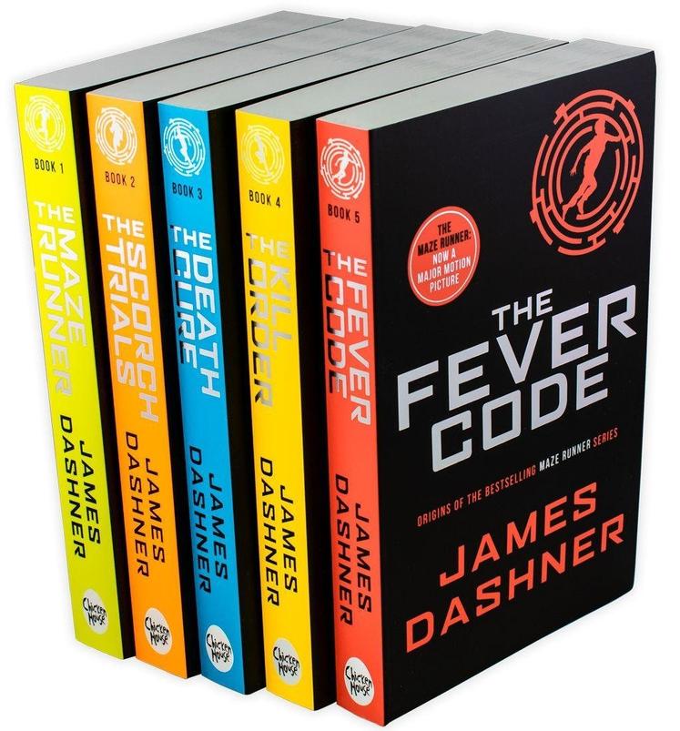 Maze Runner Series James Dashner 5 Books Set The Death Cure , Scorch Trials