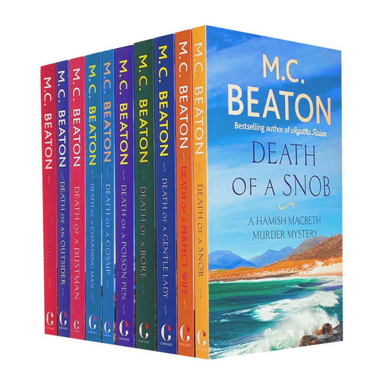 MC Beaton 10 Books Collection Set Hamish Macbeth Series Death of a Bore, Snob