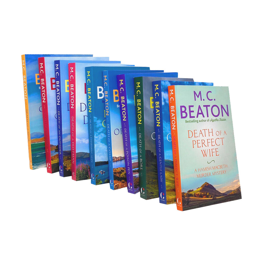 MC Beaton Hamish Macbeth Series 10 Books Collection Set – Mystery Fiction Paperback Novels Including Death of a Bore & Snob by Bestseller Author