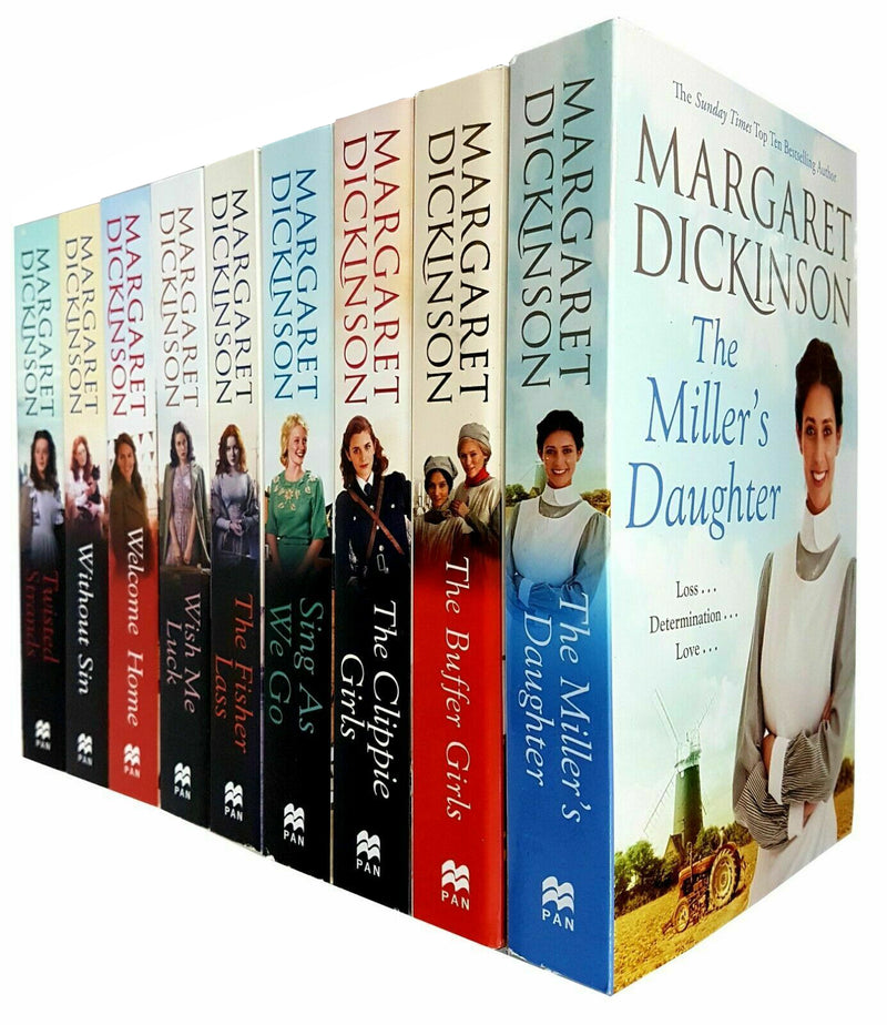Margaret Dickinson 8 Books Collection Set Pack Millers Daughter, Buffer Girls