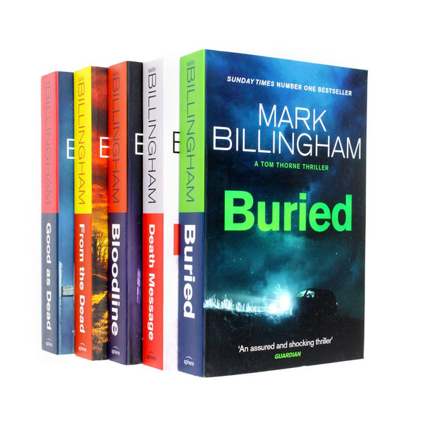 Photo of Tom Thorne Novels Series 6-10 by Mark Billingham on a White Background