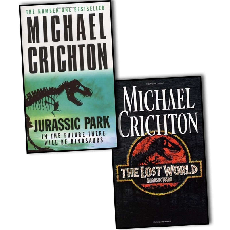 Michael Crichton Jurassic Park 2 Books Set Collection The Lost World