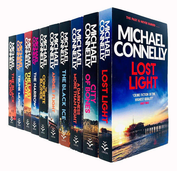 Michael Connelly 10 Books Set (City Of Bones, The Concrete Blonde, Lost Light & More)