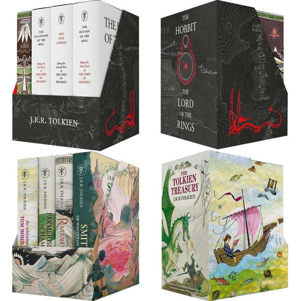 Middle earth treasury and Tolkien Treasury 8 books boxed set collection J. R. R. Tolkien