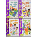 Miles Kelly Computing Collection 4 Books Set Logic, Data, Digital Skill, Coding