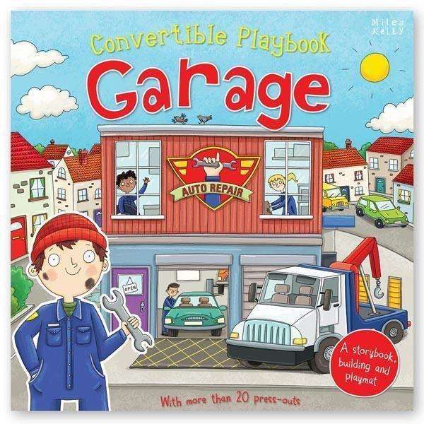 Miles Kelly Convertible Garage 3 in 1 Storybook Building and Playmat