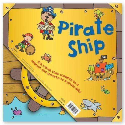 Miles Kelly Convertible Pirate Ship 3 in 1 Book Playmat and Toy for Children