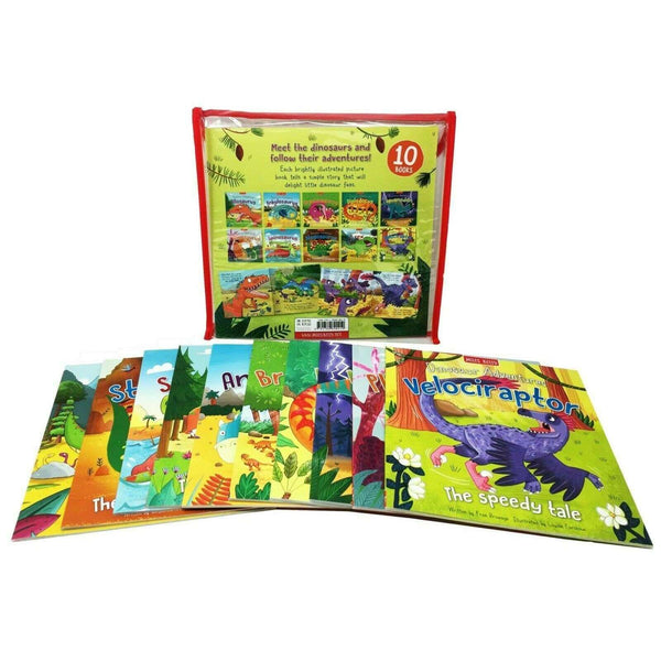 Dinosaur Adventures 10 Picture Books Collection Set With Bag - Cove