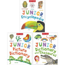 Miles Kelly Junior Series 3 Books Collection Set Encyclopedia, Dictionary