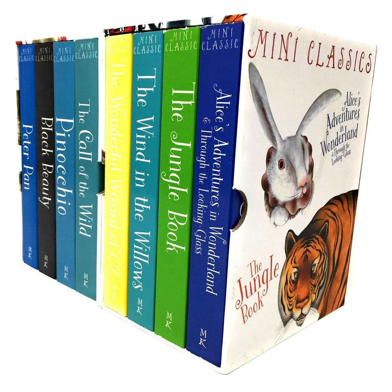 Mini Colour illustrated Classics 8 Books Collection Box Set Peter Pan Black Beauty Jungle Book (Series 1 and 2)