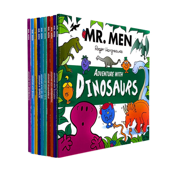 Mr. Men Adventures Collection 10 Books Children Set Pack Inc Superheroes