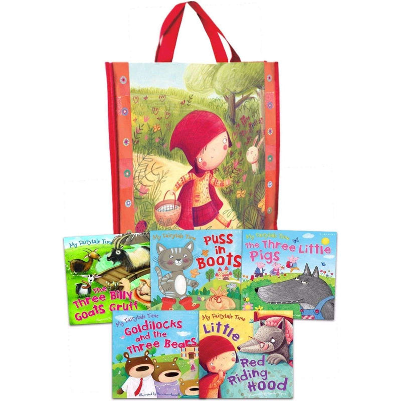 My Fairytale Time Collection 5 Books Set in a Bag Children Pack Goats, Pigs