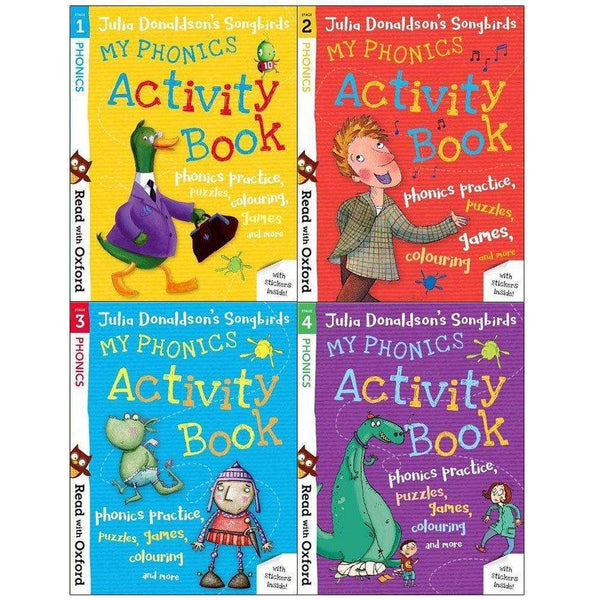 My Phonics Julia Donaldson's Songbirds Activity 4 Books Collection Set