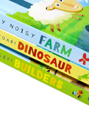 My First Sound Book Collection 3 Book Set (Very Noisy Farm, Builders and Dinosaur)