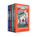 Photo of Taylor & Rose Secret Agents Series 4 Book Collection by Katherine Woodfine on a White Background