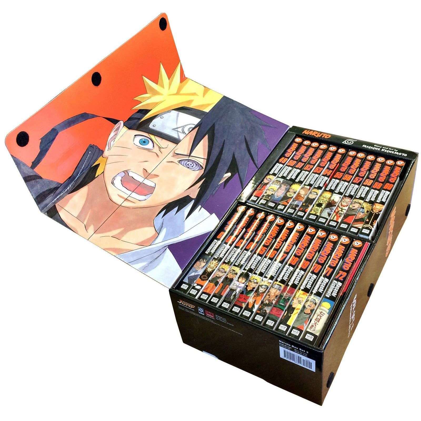 Naruto Box Set 3: Volumes 49-72 Children Graphical Books Box Set