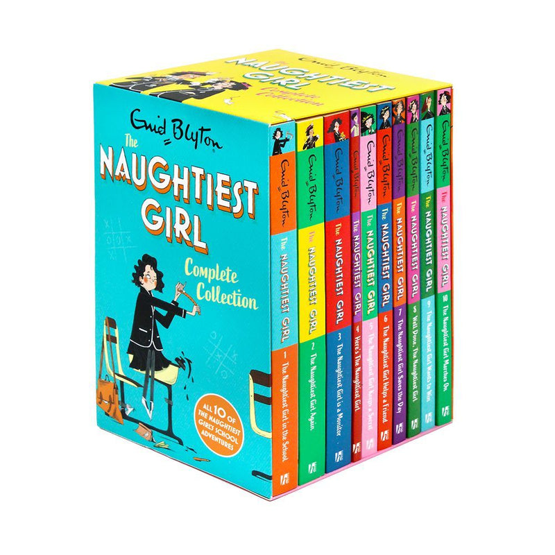 Enid Blyton The Naughtiest Girl 10 Book Collection – Classic Children's Adventure Stories on Friendship, Learning & Family Values (Paperback Set)