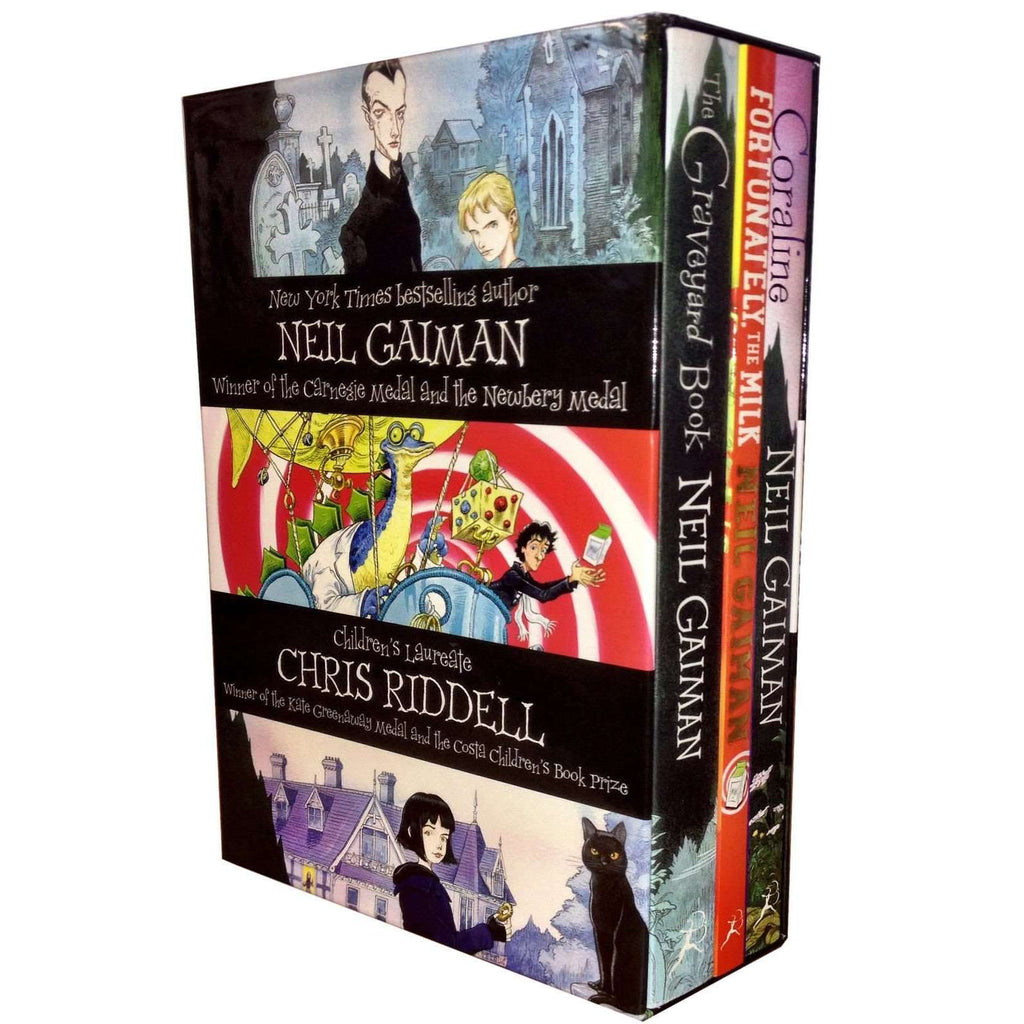 Neil Gaiman & Chris Riddell 3 Books Collection Box Set Coraline