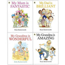 Nick Butterworth Family Series Collection 4 Books Set Inc My Dad is Brilliant