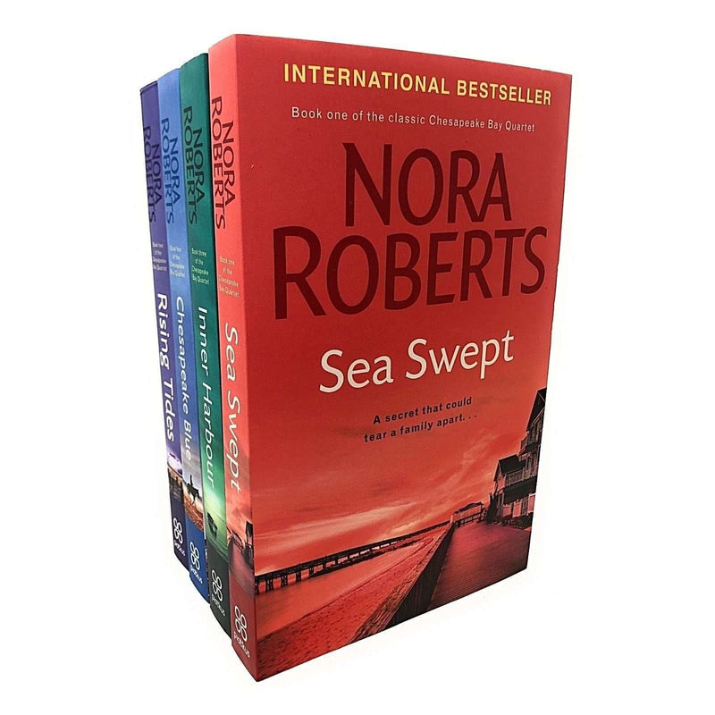 Nora Roberts 4 Books Set Chesapeake Bay Quinn Collection Inc Sea Swept, Inner