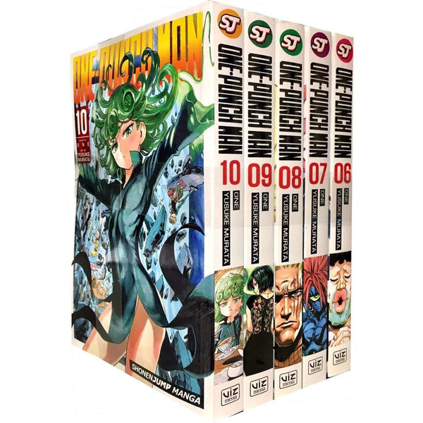 One Punch Man Vol. 6-10 Collection | 5 Paperback Book Manga Set (Series 2) | Action-Packed & Humorous Graphic Novels for Kids, Teens & Manga Fans