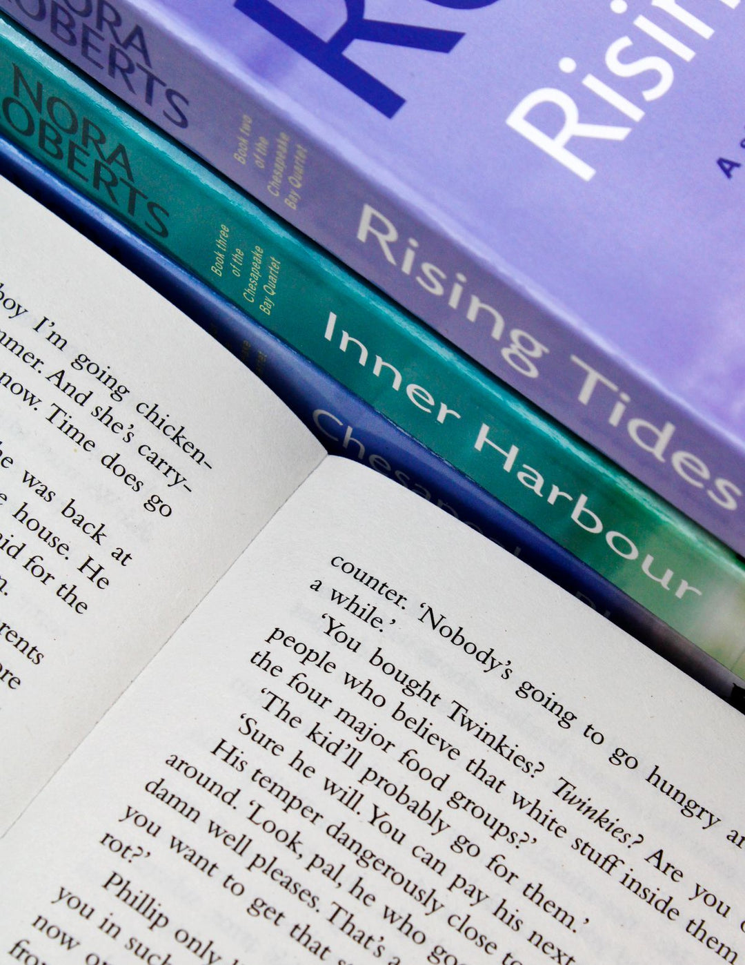 Nora Roberts Chesapeake Bay Series 4 Book Set – Sea Swept, Rising Tides, Inner Harbour, Chesapeake Blue | Romance, Fiction, Bestselling Novels