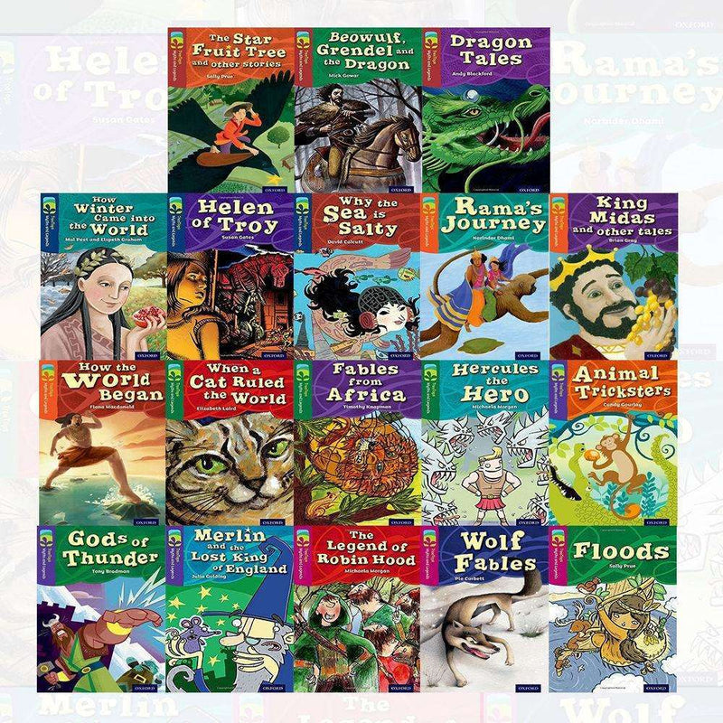 Oxford Reading TreeTops Myths and Legends Series 18 Books Set Collection