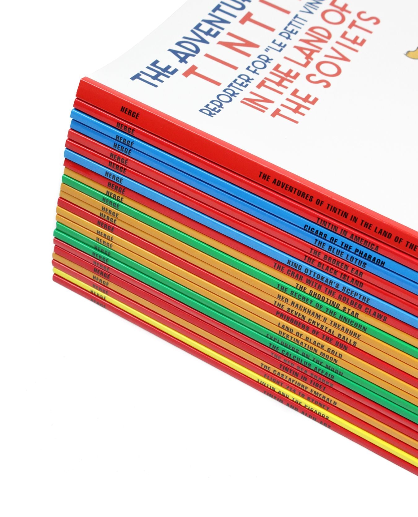 The Adventures of Tintin 23 Books Box Set in Paperback – Lowplex Books