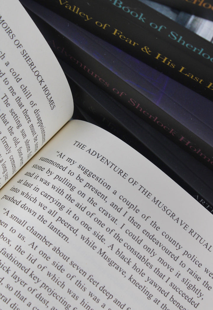 Sherlock Holmes Series Complete Collection 7 Books Set by Arthur Conan Doyle – Classic Detective Mystery Book Set for Sherlock Fans & Crime Fiction