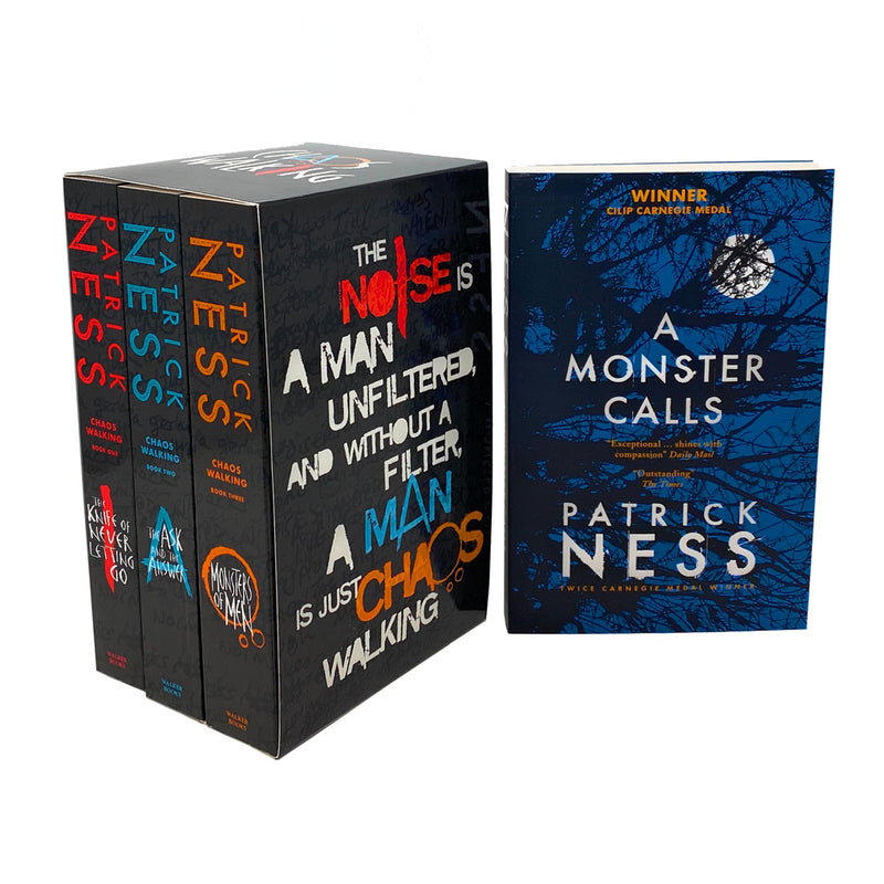 Patrick Ness Chaos Walking series 4 Books Set Collection, The Ask And The Answer